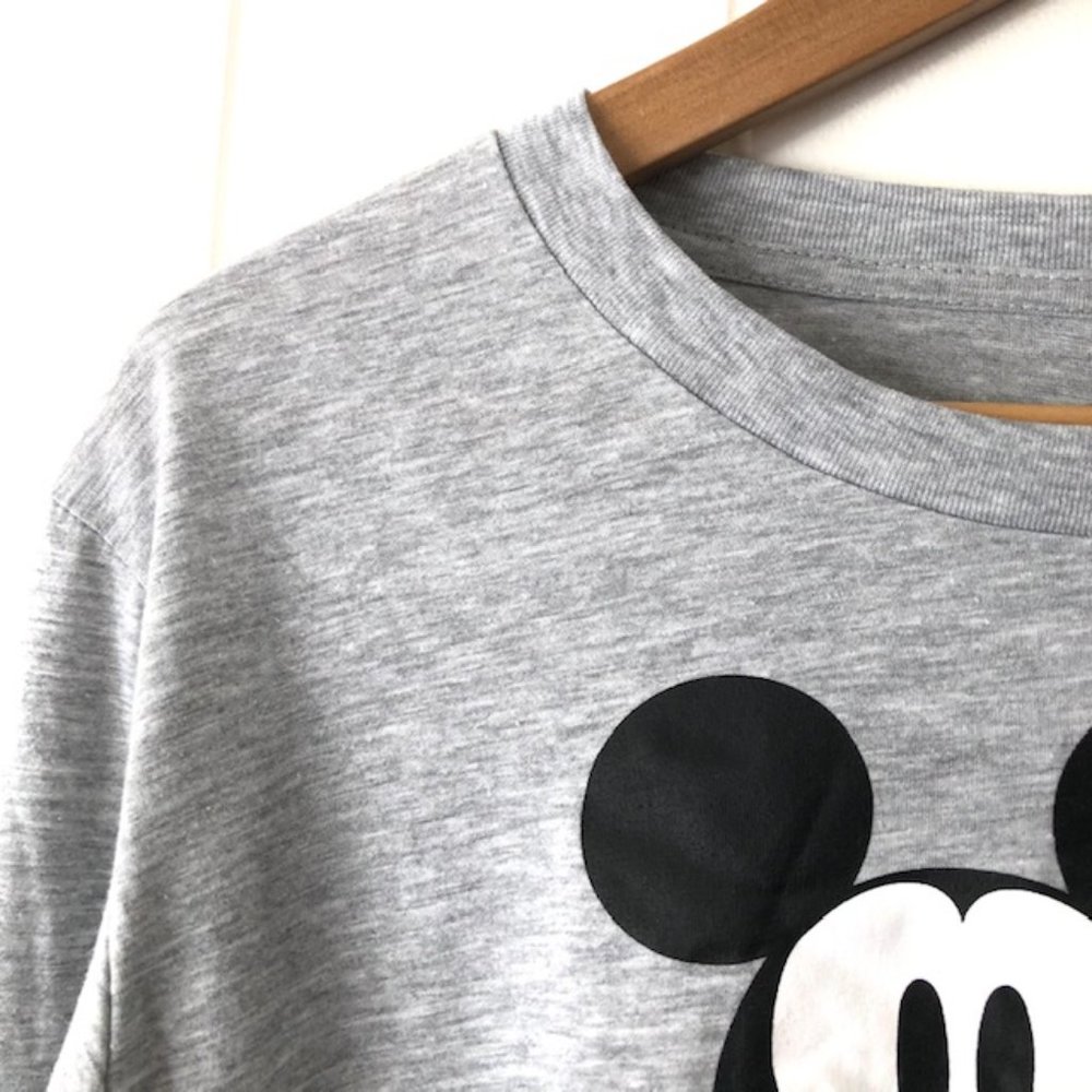 Disney Cropped Mickey Mouse Graphic T-Shirt X-Small - Picture 6 of 9